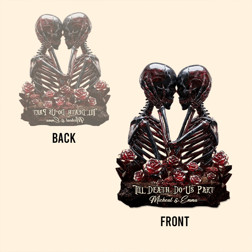Jusqu'à ce que la mort nous sépare - Plaque acrylique personnalisée pour couple