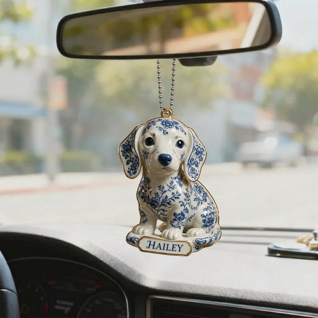 Ornement 3D Premium Personnalisé - Toile De Jouy Chien