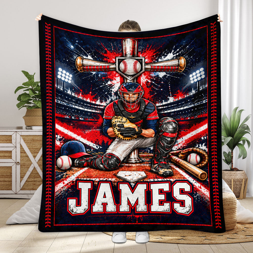 Aimez Dieu, Jouez au Baseball - Couverture de Baseball Personnalisée