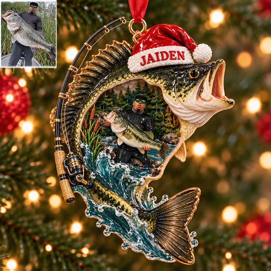 Love Fishing - Personalized Fishing Premium 3D Ornament
