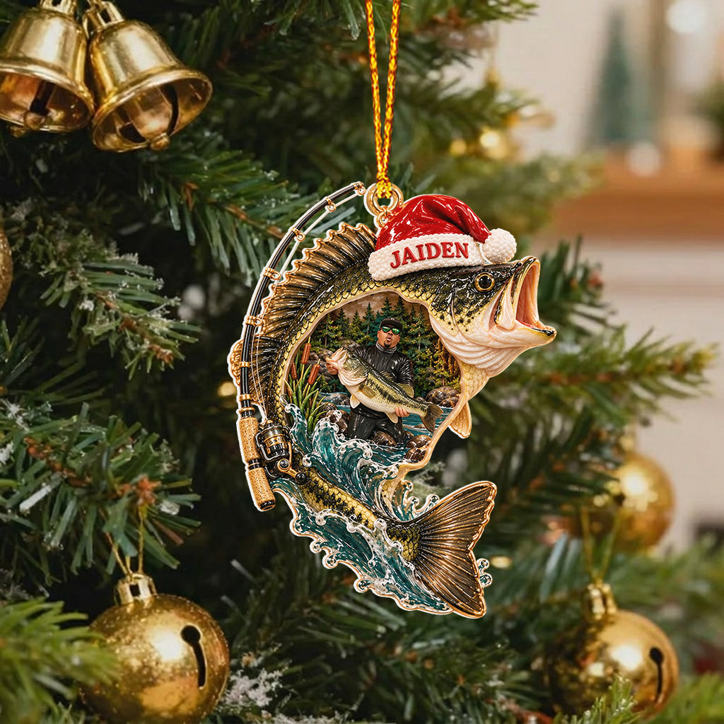 Love Fishing - Personalized Fishing Premium 3D Ornament