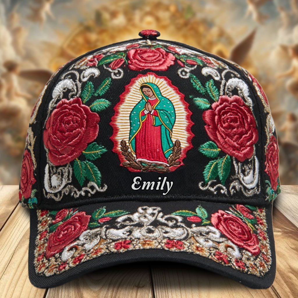 Notre-Dame de Guadalupe Rose - Casquette chrétienne classique personnalisée