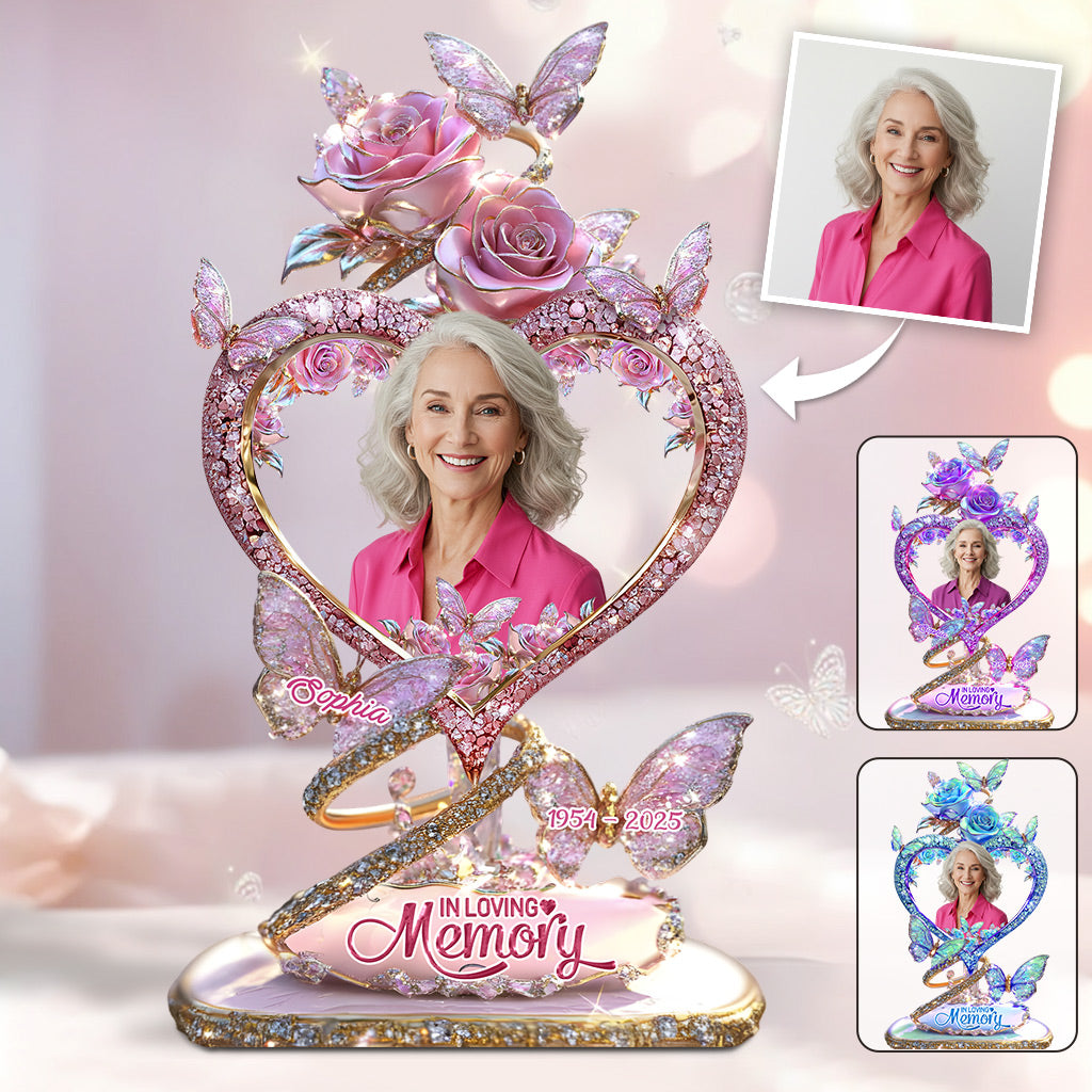 In Loving Memory - Personalized Memorial Custom Shaped Acrylic Plaque