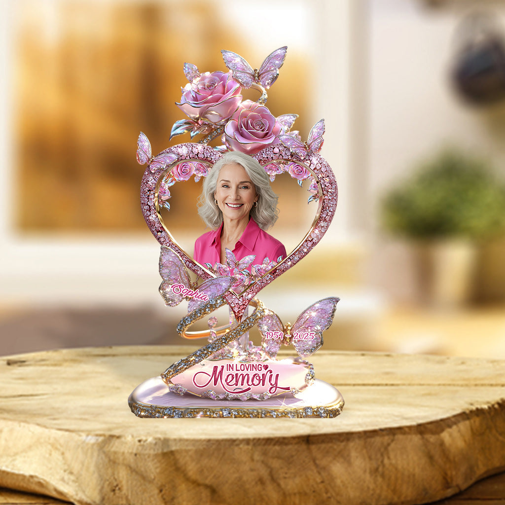 In Loving Memory - Personalized Memorial Custom Shaped Acrylic Plaque