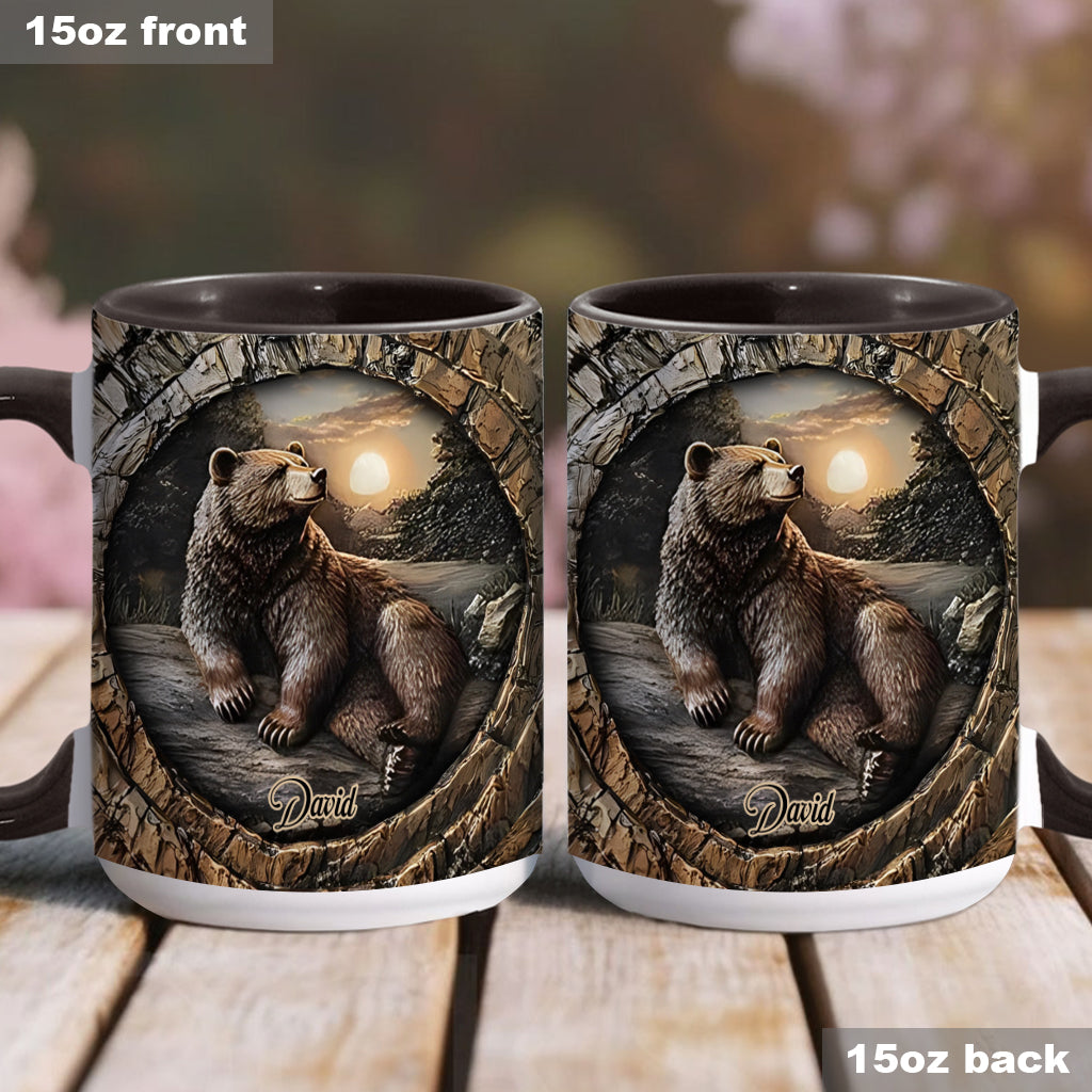 Strong Bear - Personalized Hunting Accent Mug