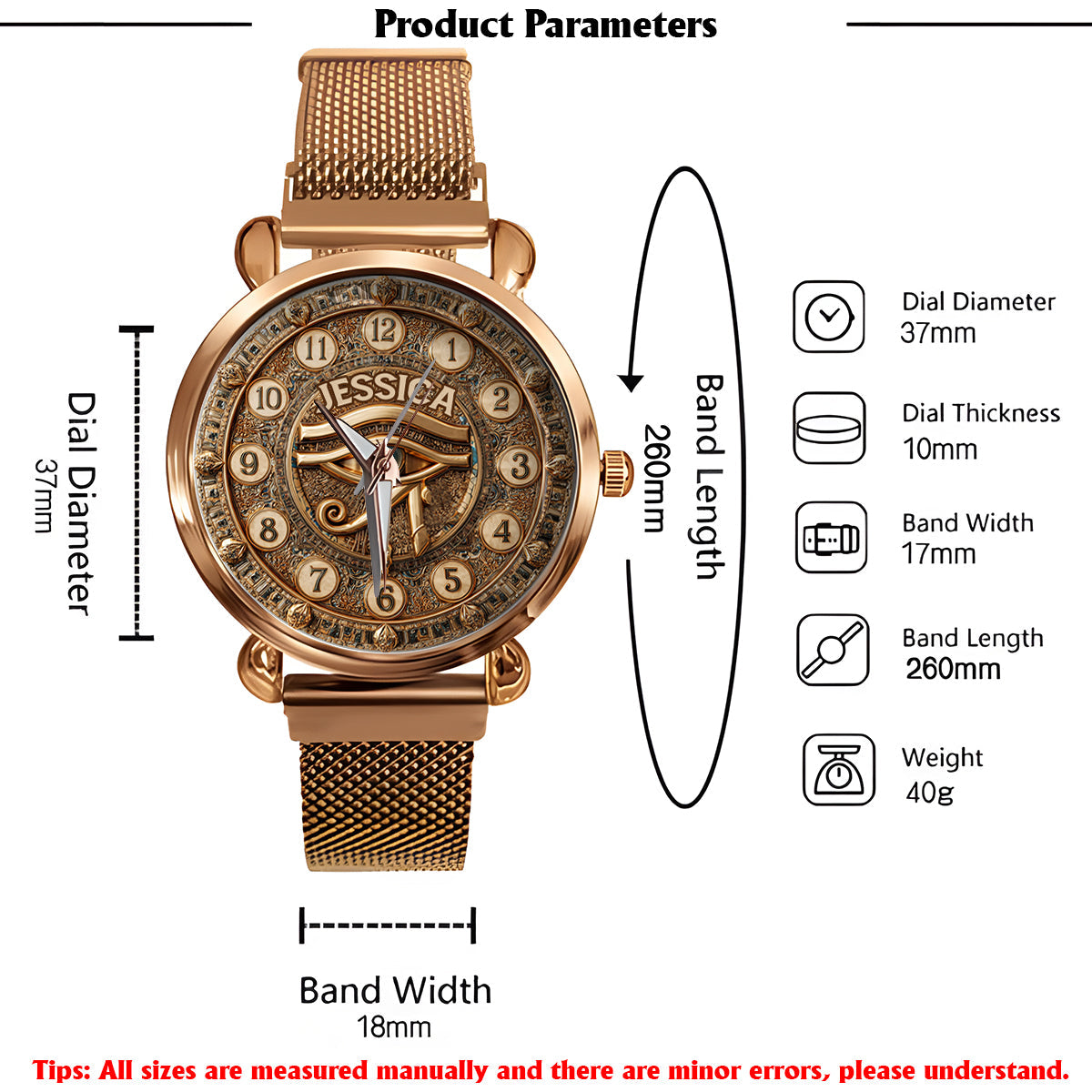 Ancient Egypt - Personalized Ancient Egypt Women Hand Watch