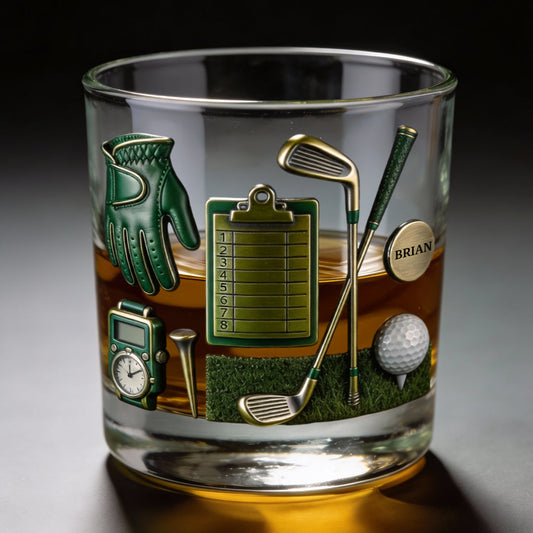 Le golf, c'est une belle promenade gâchée - Verre à whisky de golf personnalisé