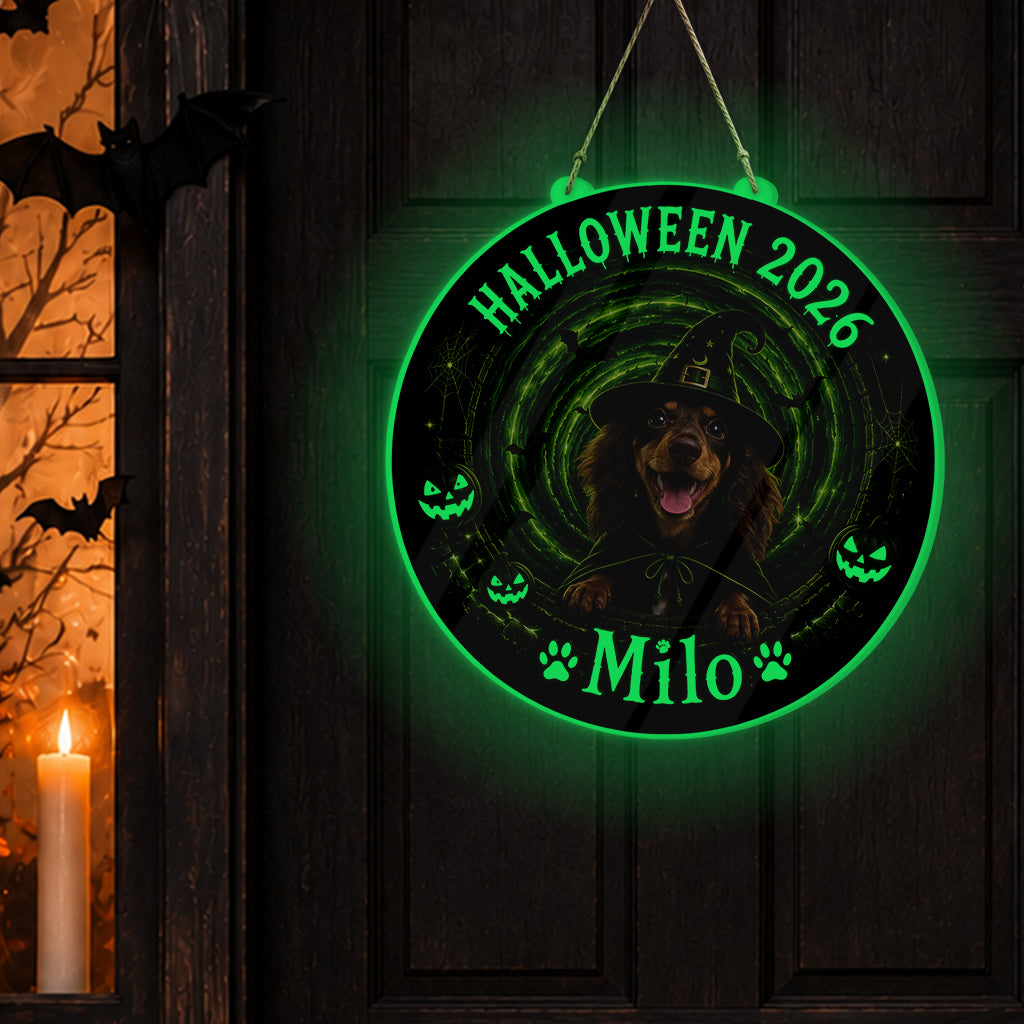 Funny Halloween pet - Personalized Dog Luminous Acrylic Sign