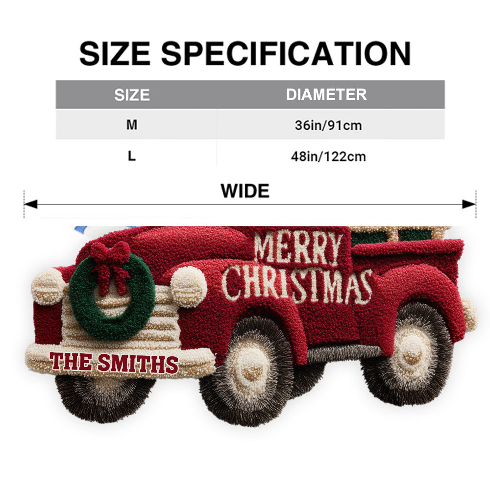 Joyeux Noël - Jupe de sapin personnalisée en forme de famille