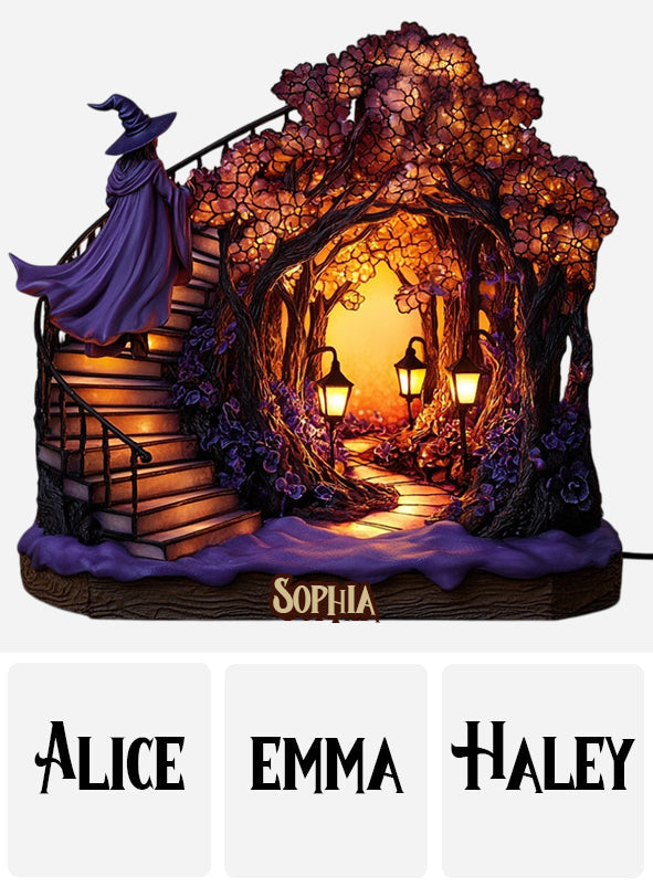 Beautiful Witch - Personalized Witch Acrylic LED Night Light