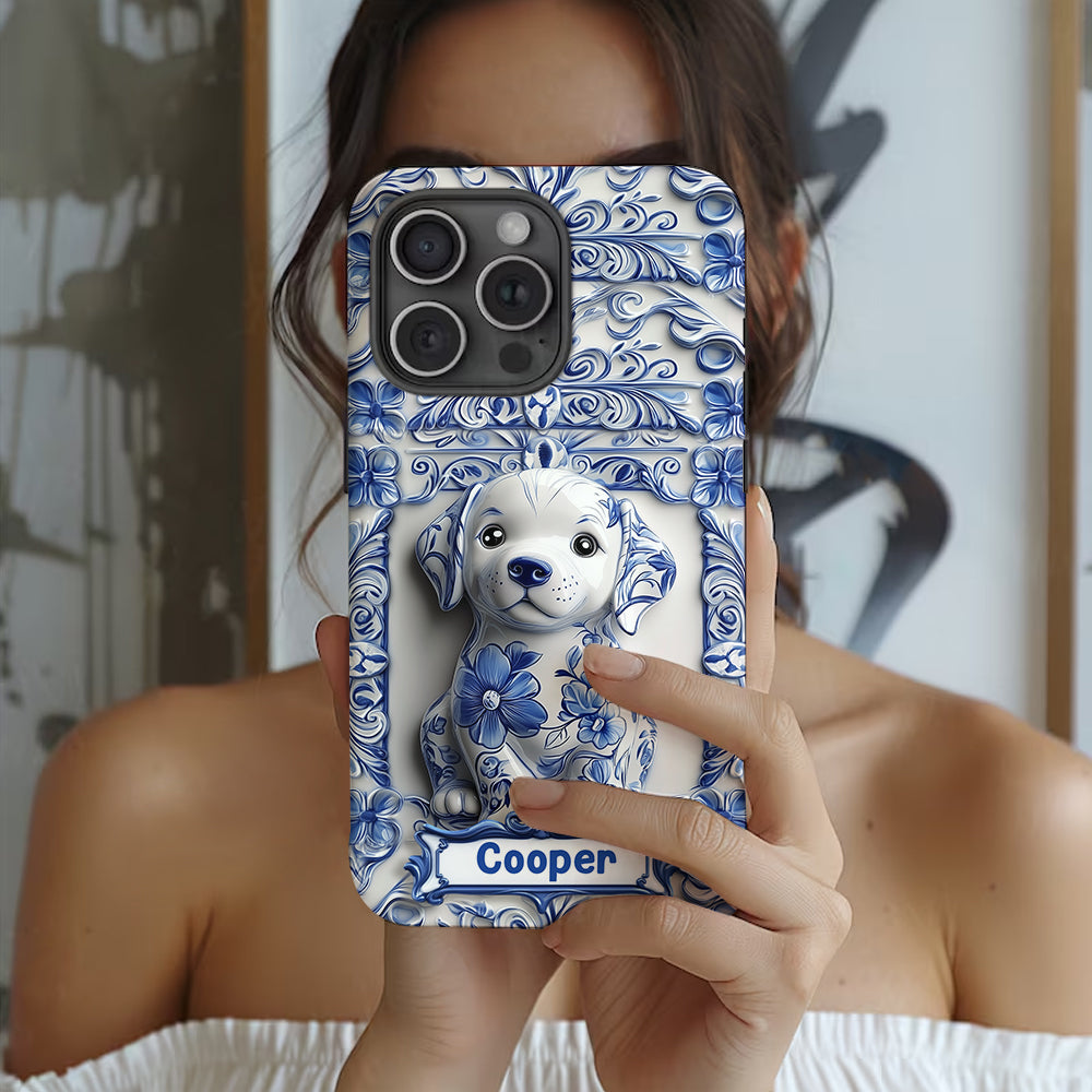 Cute Labrador Retriever - Personalized Dog Full Print Phone Case