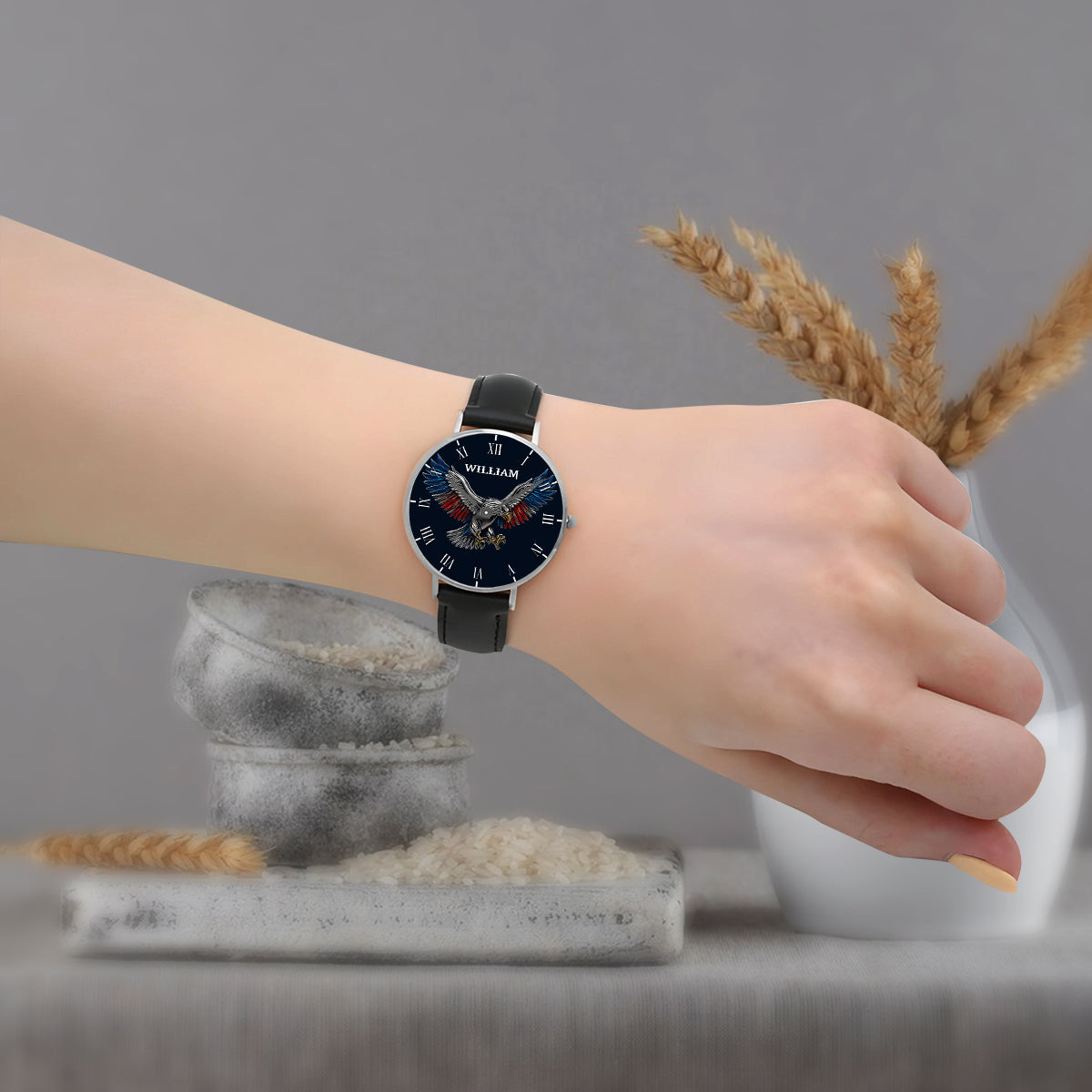 Freedom Strong Eagle - Personalized Independence Day/ 4th of July Hand Watch