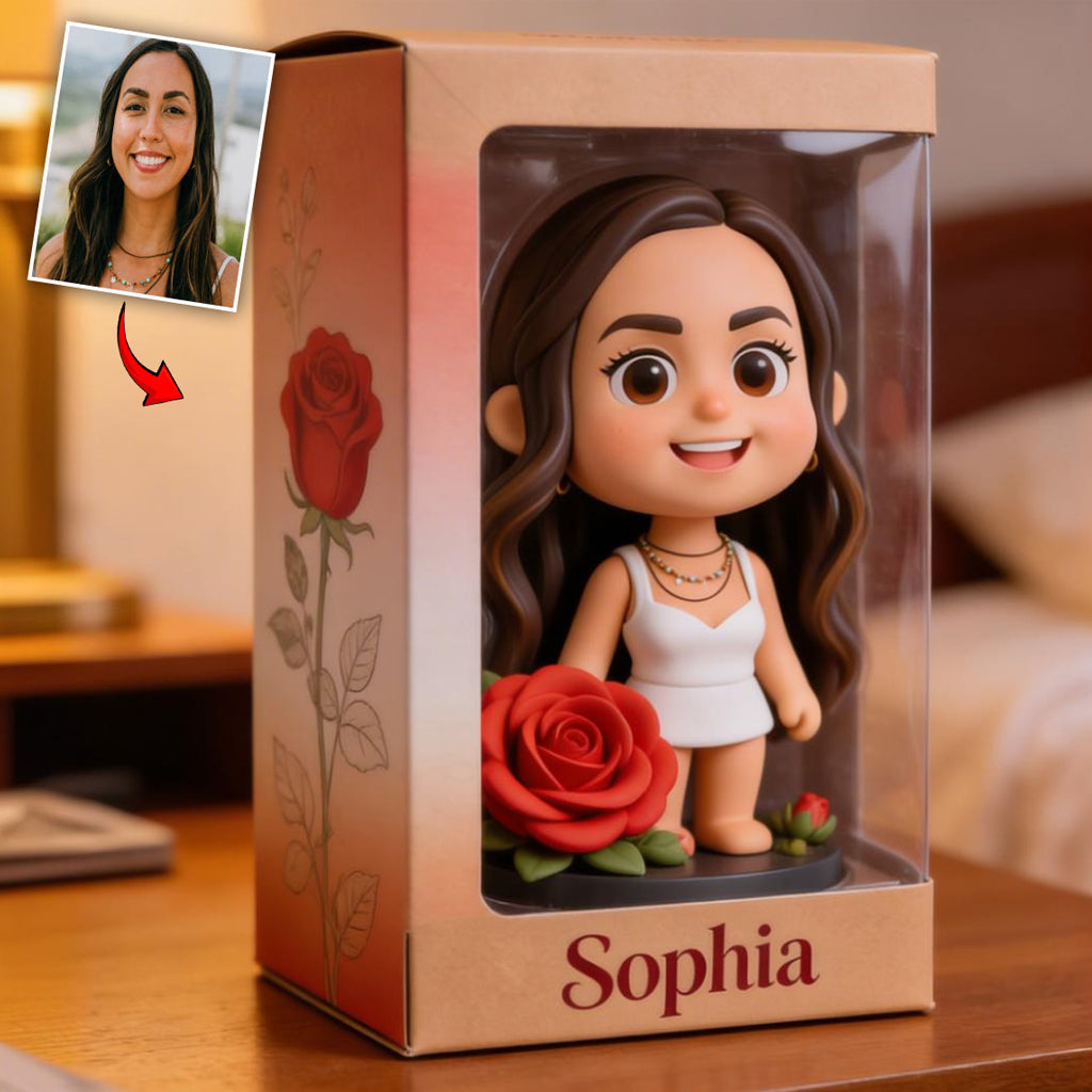 Custom Any Photo Birthmonth Flower - Personalized Self Love Custom Shaped Acrylic Plaque