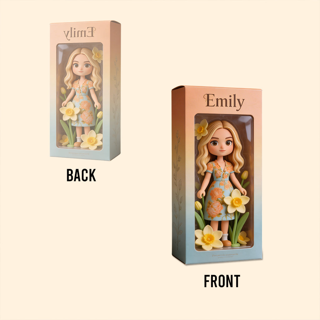 Custom Any Photo Birthmonth Flower - Personalized Self Love Custom Shaped Acrylic Plaque