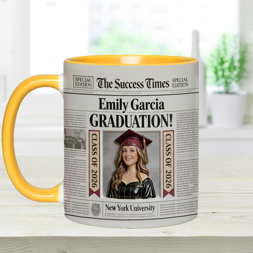 Mug personnalisé The Success Times - Cadeau de fin d'études