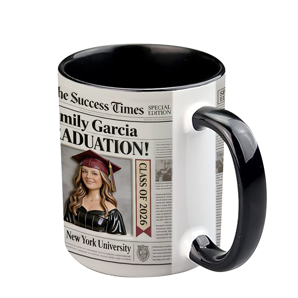 Mug personnalisé The Success Times - Cadeau de fin d'études