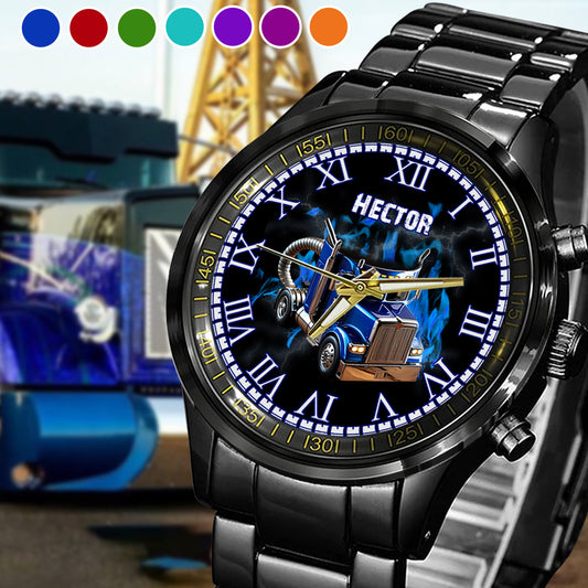 Continuez à rouler - Montre-bracelet personnalisée pour camionneur