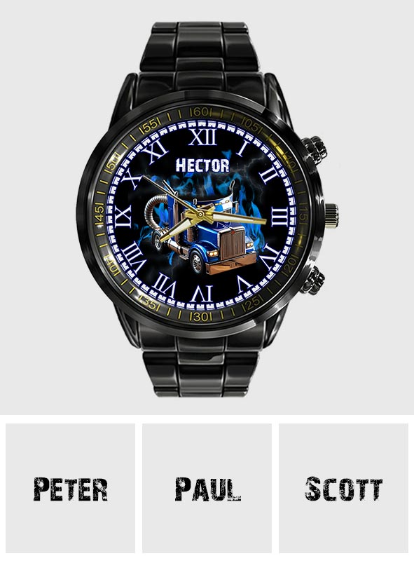 Keep On Truckin - Personalized Trucker Hand Watch