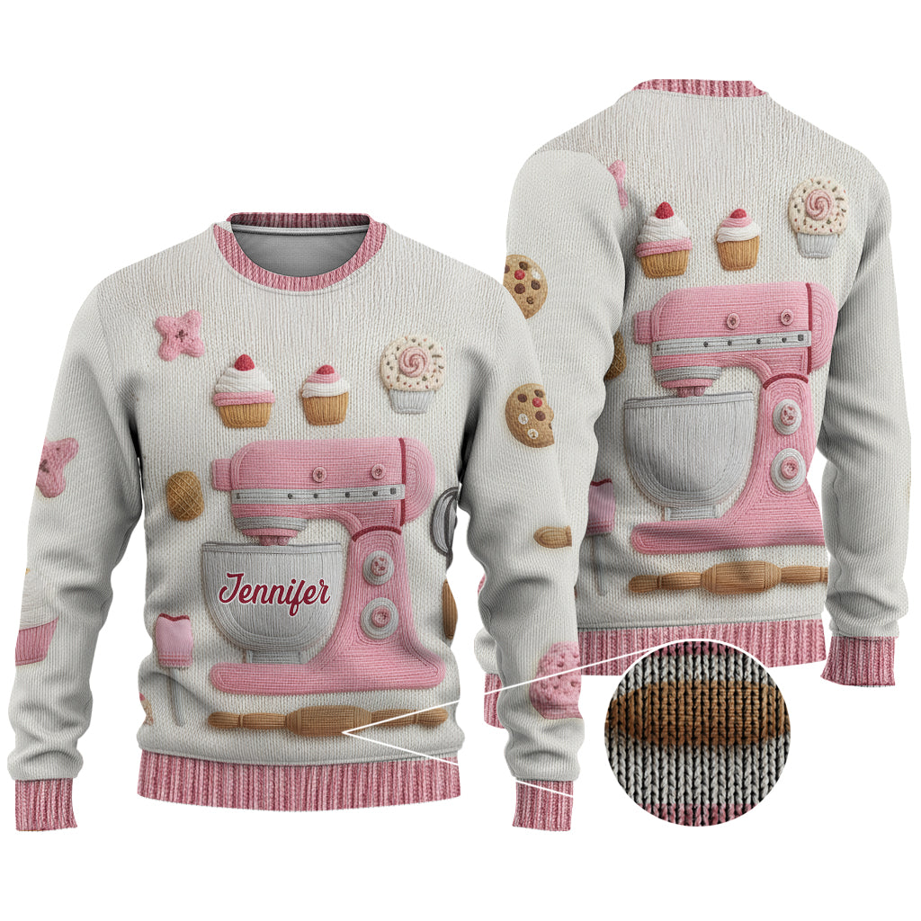 Baking Is My Love - Personalized Baking Ugly Sweater