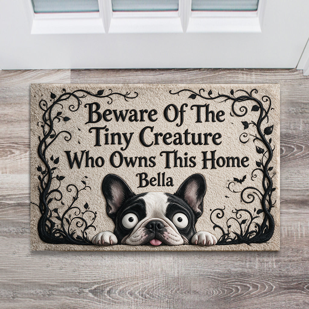 Tapis d'accueil gothique pour animaux - Tapis personnalisé pour chien