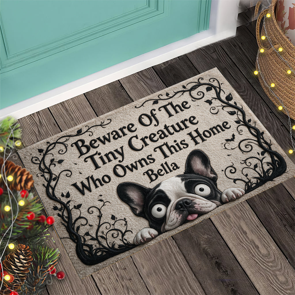 Tapis d'accueil gothique pour animaux - Tapis personnalisé pour chien