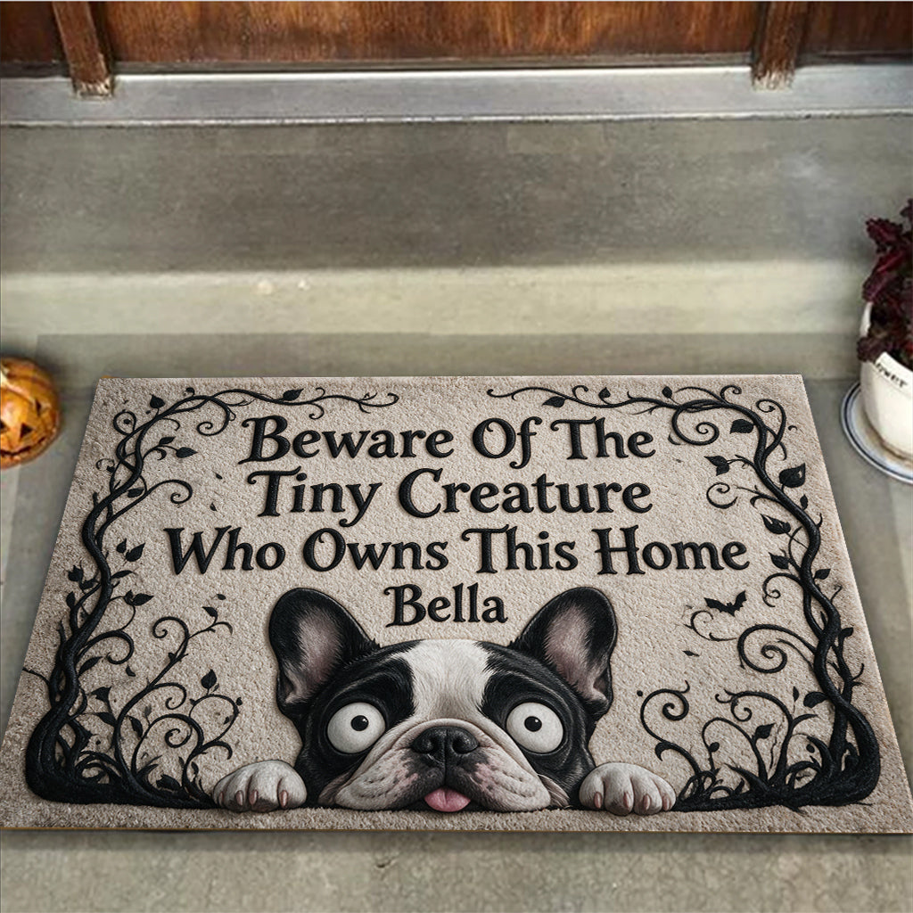 Tapis d'accueil gothique pour animaux - Tapis personnalisé pour chien