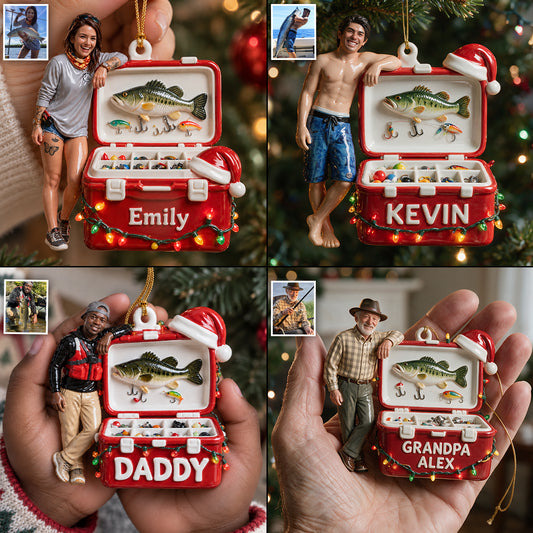 Tackle Box - Personalized Fishing Premium 3D Ornament