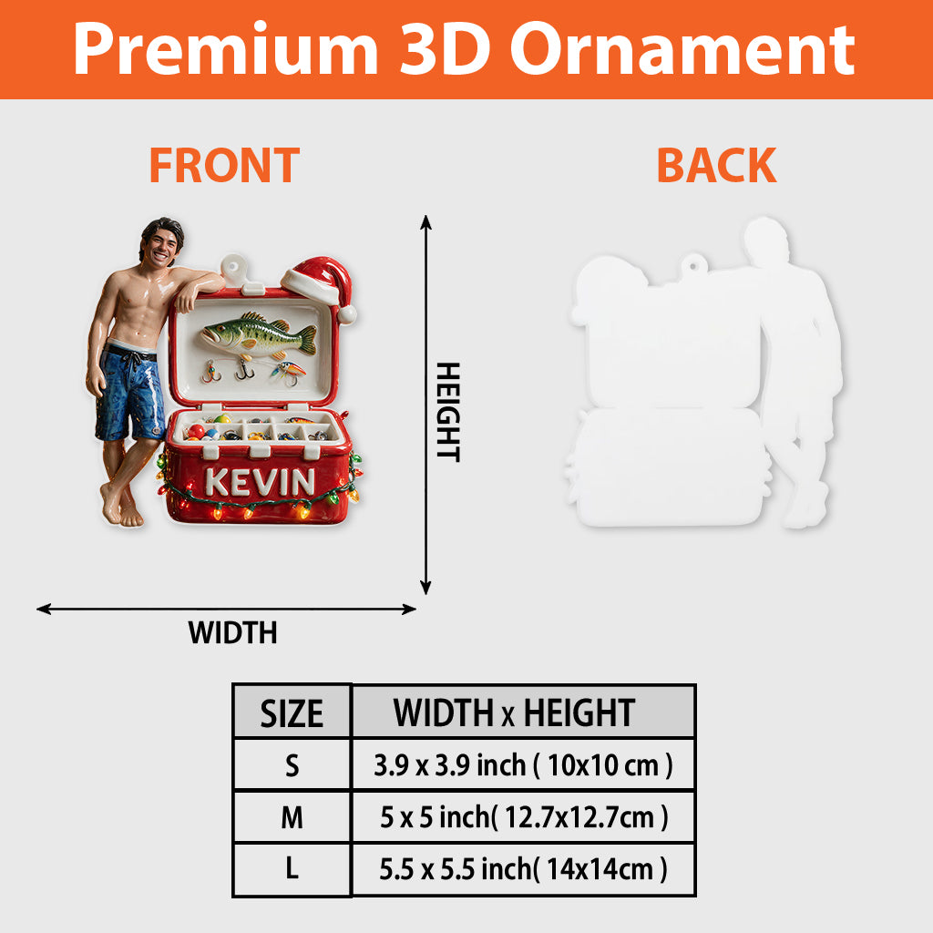 Tackle Box - Personalized Fishing Premium 3D Ornament