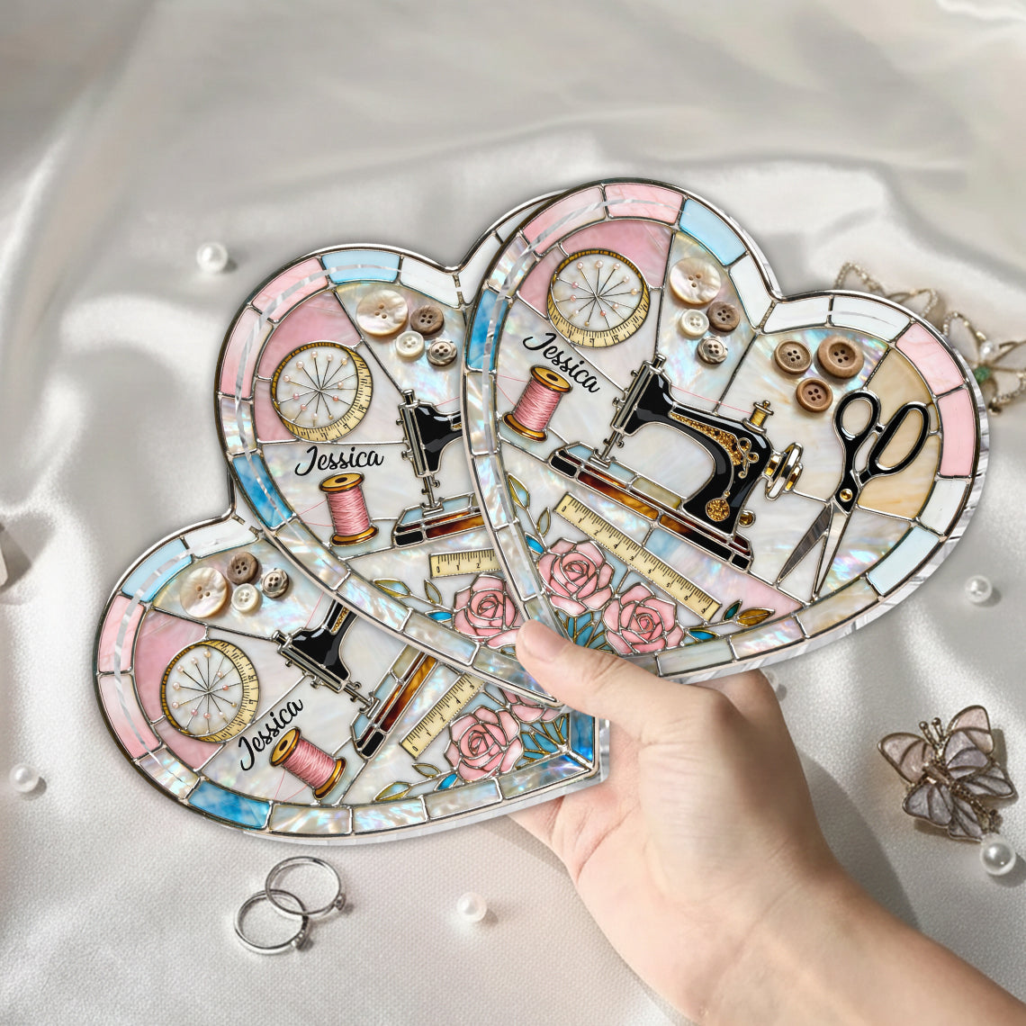 Passionnée de couture - Plateau de rangement personnalisé pour tous vos accessoires de couture