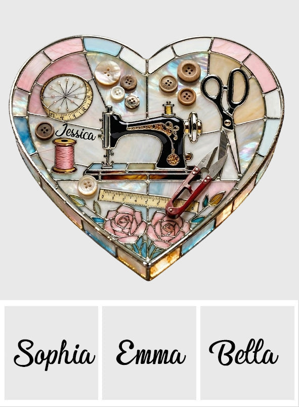 Passionnée de couture - Plateau de rangement personnalisé pour tous vos accessoires de couture