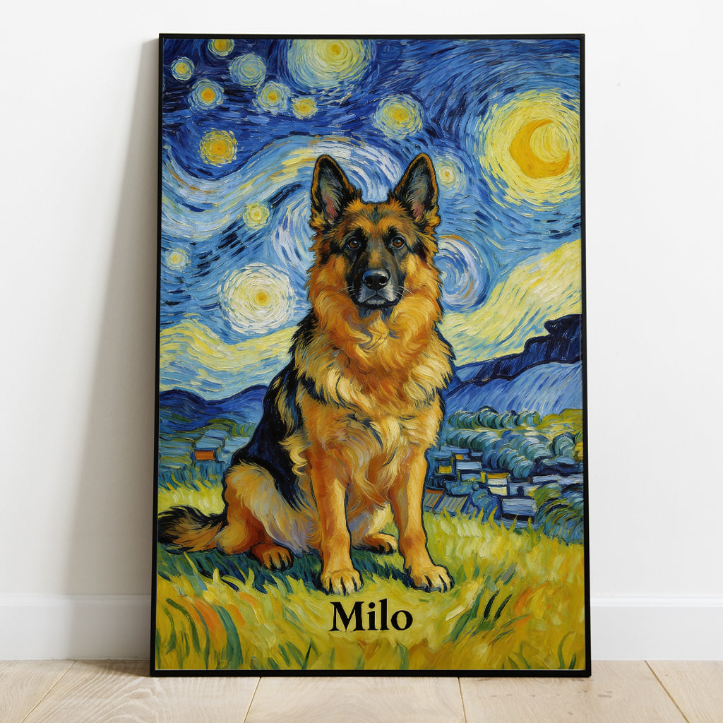 Custom Any Pet Photo - Personalized Dog Canvas And Poster