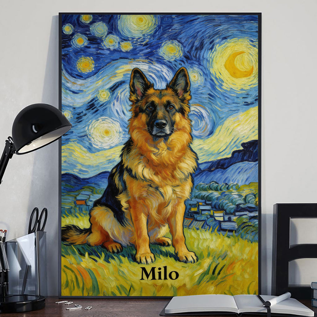 Custom Any Pet Photo - Personalized Dog Canvas And Poster