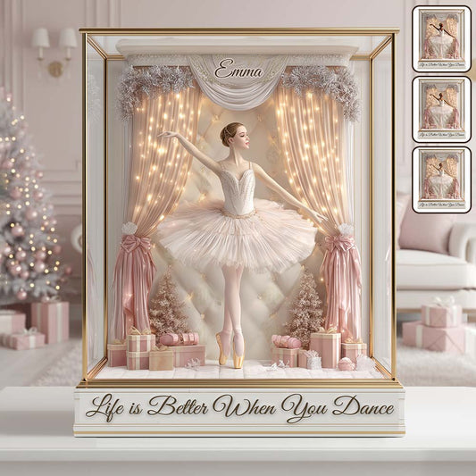 La vie est plus belle quand on danse - Plaque acrylique personnalisée sur le thème du ballet