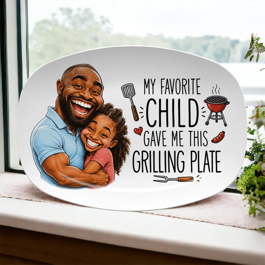 Mon Enfant Préféré M'a Offert Cette Plaque de Grill - Plaque Personnalisée pour Père