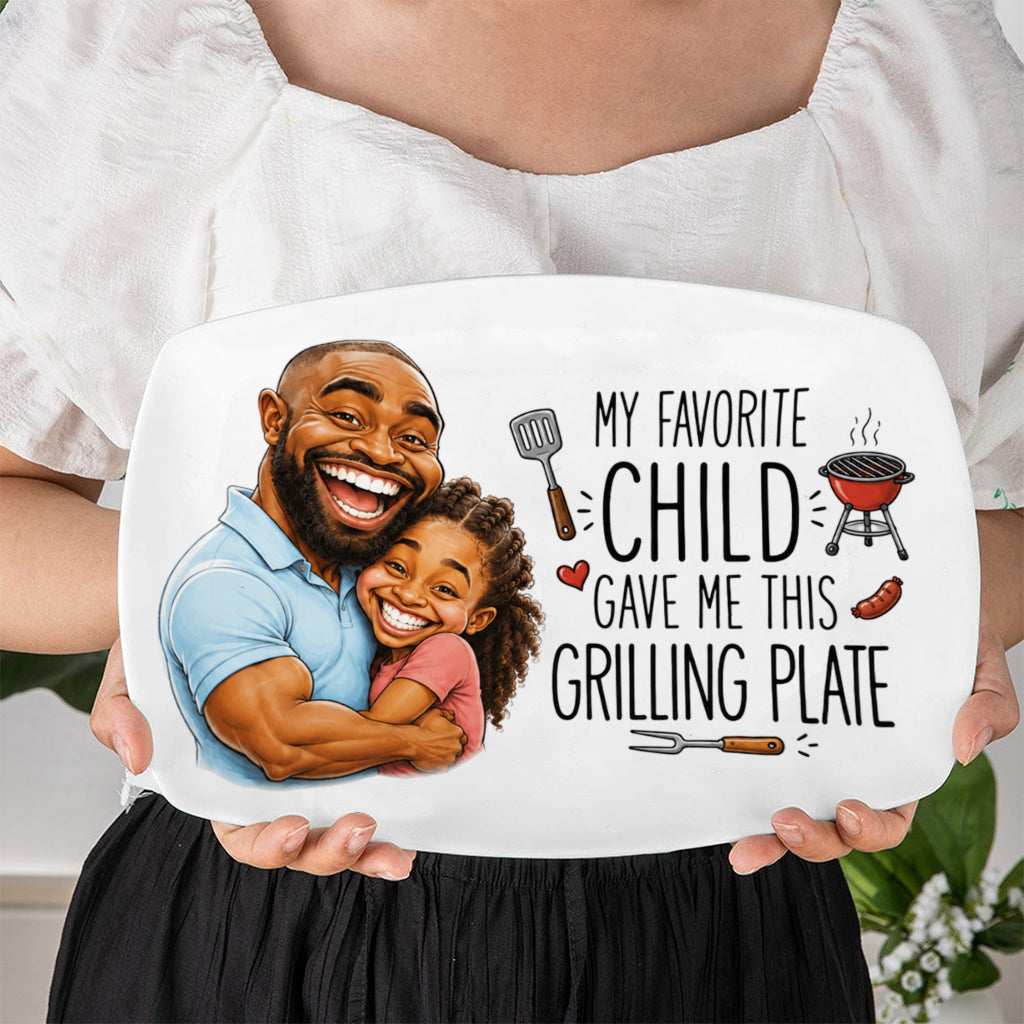 Mon Enfant Préféré M'a Offert Cette Plaque de Grill - Plaque Personnalisée pour Père