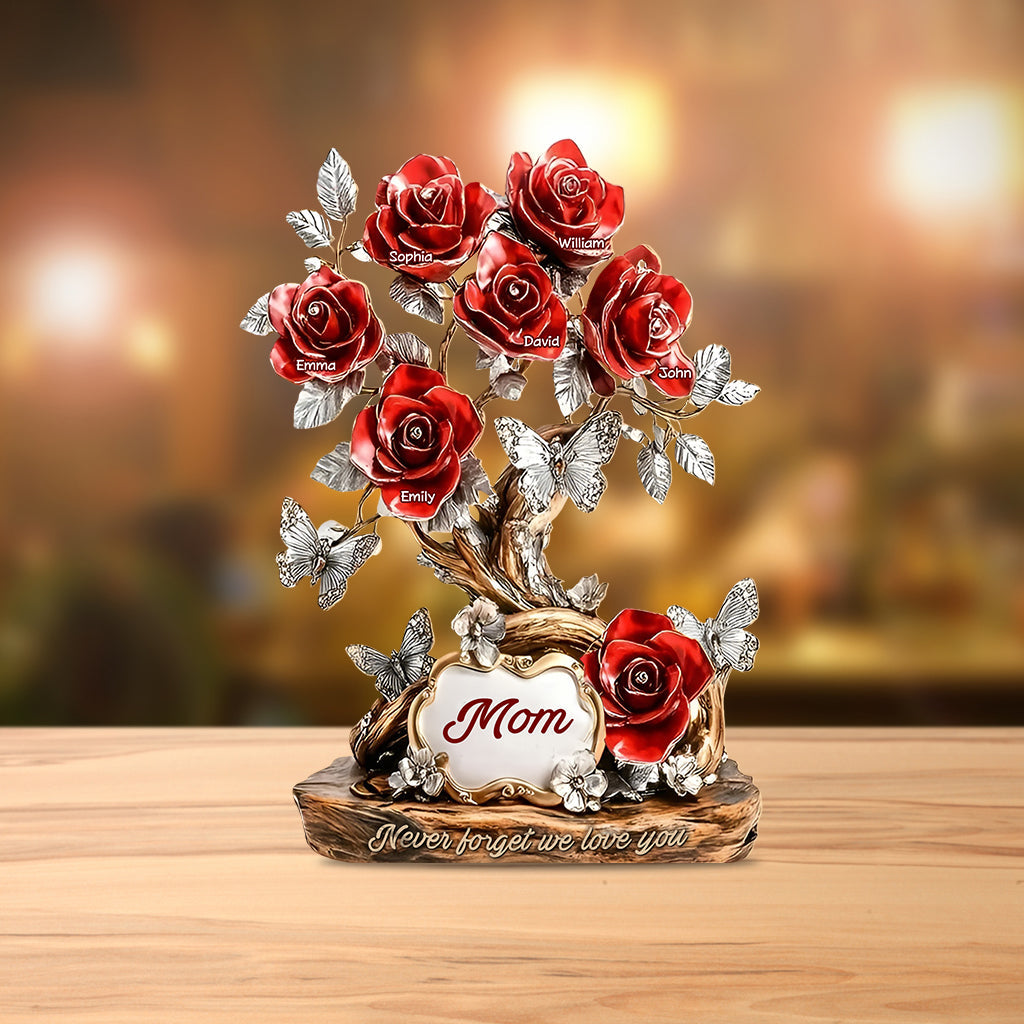 Flowers For Mom - Personalized Mother Custom Shaped Acrylic Plaque