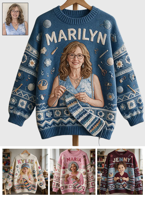 Love Crocheting - Personalized Crocheting Ugly Sweater