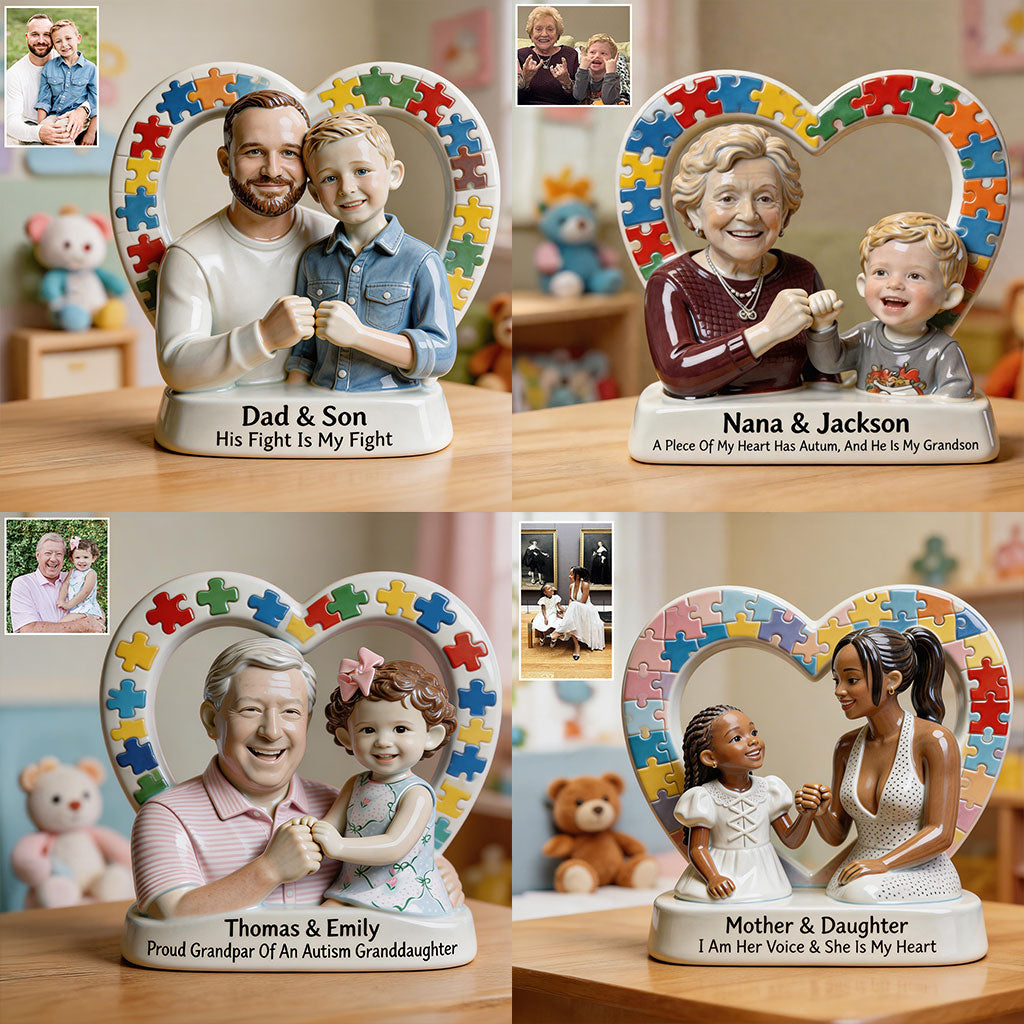 Enfant Autiste - Plaque Acrylique Personnalisée de Sensibilisation à l'Autisme