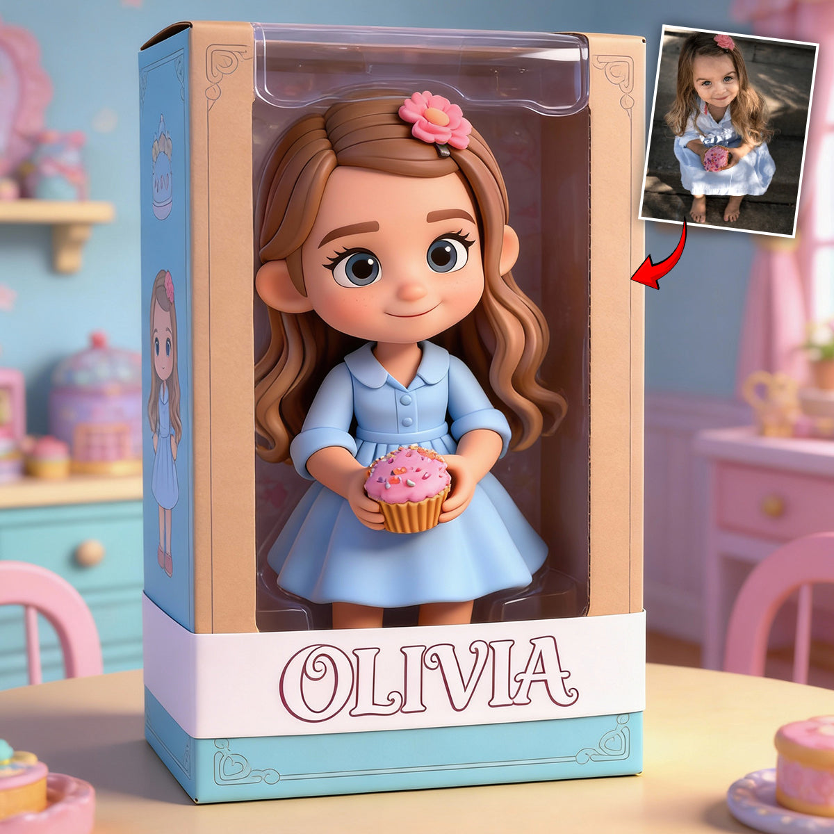 Je t'aime - Plaque acrylique personnalisée pour enfant