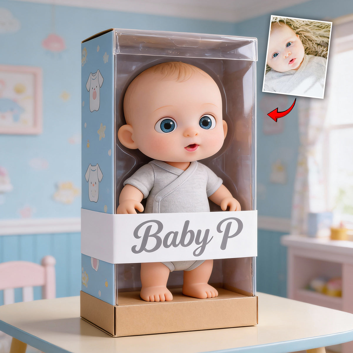 Je t'aime - Plaque acrylique personnalisée pour enfant