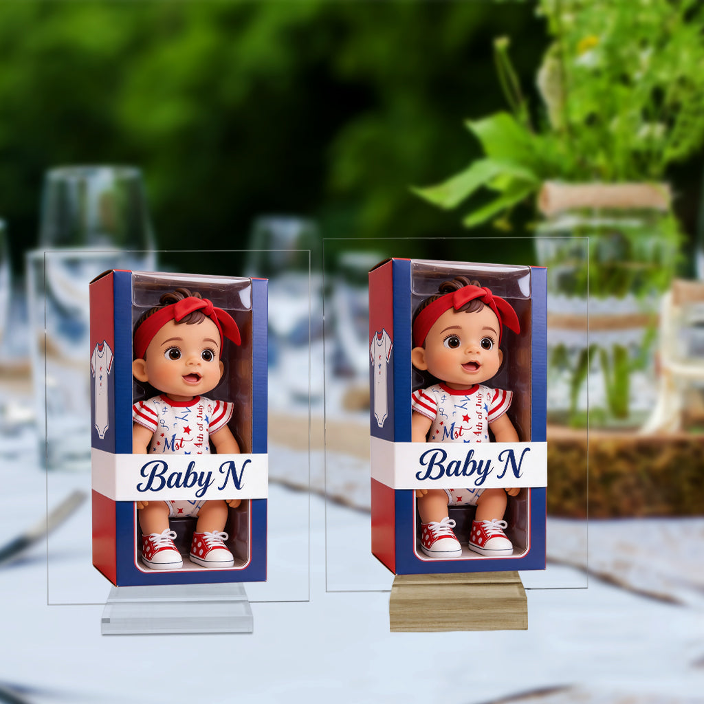 Je t'aime - Plaque acrylique personnalisée pour enfant