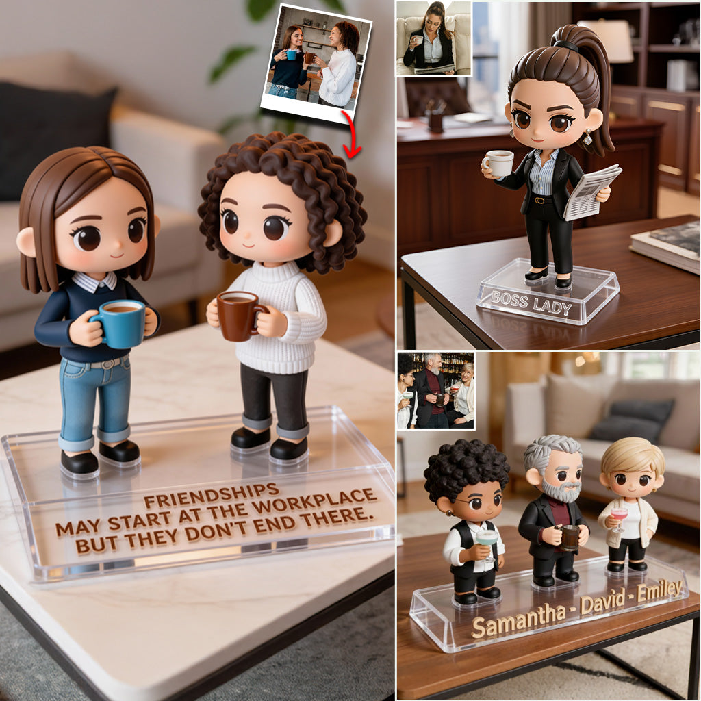 Photo personnalisée et aperçu instantané - Plaque acrylique personnalisée pour un collègue