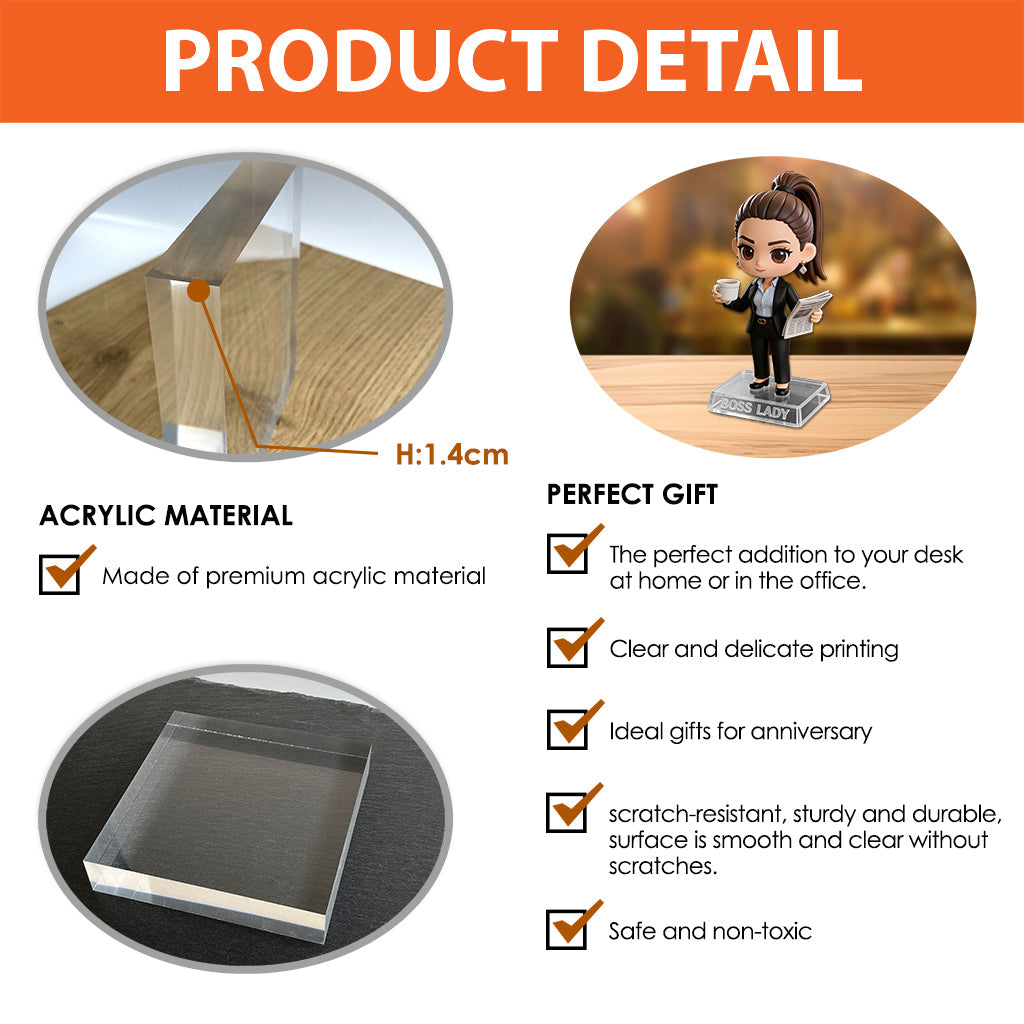 Photo personnalisée et aperçu instantané - Plaque acrylique personnalisée pour un collègue