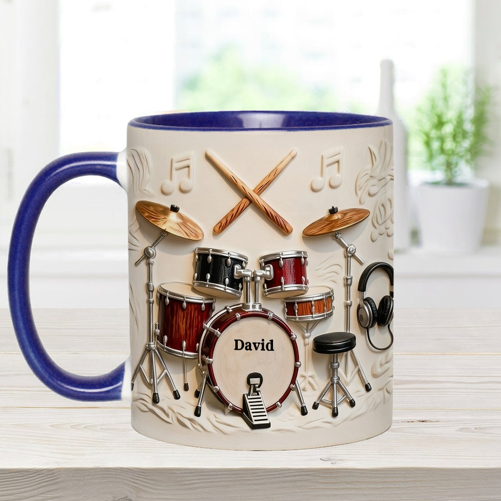 Awsome Drummer - Personalized Drummer Accent Mug & Coaster