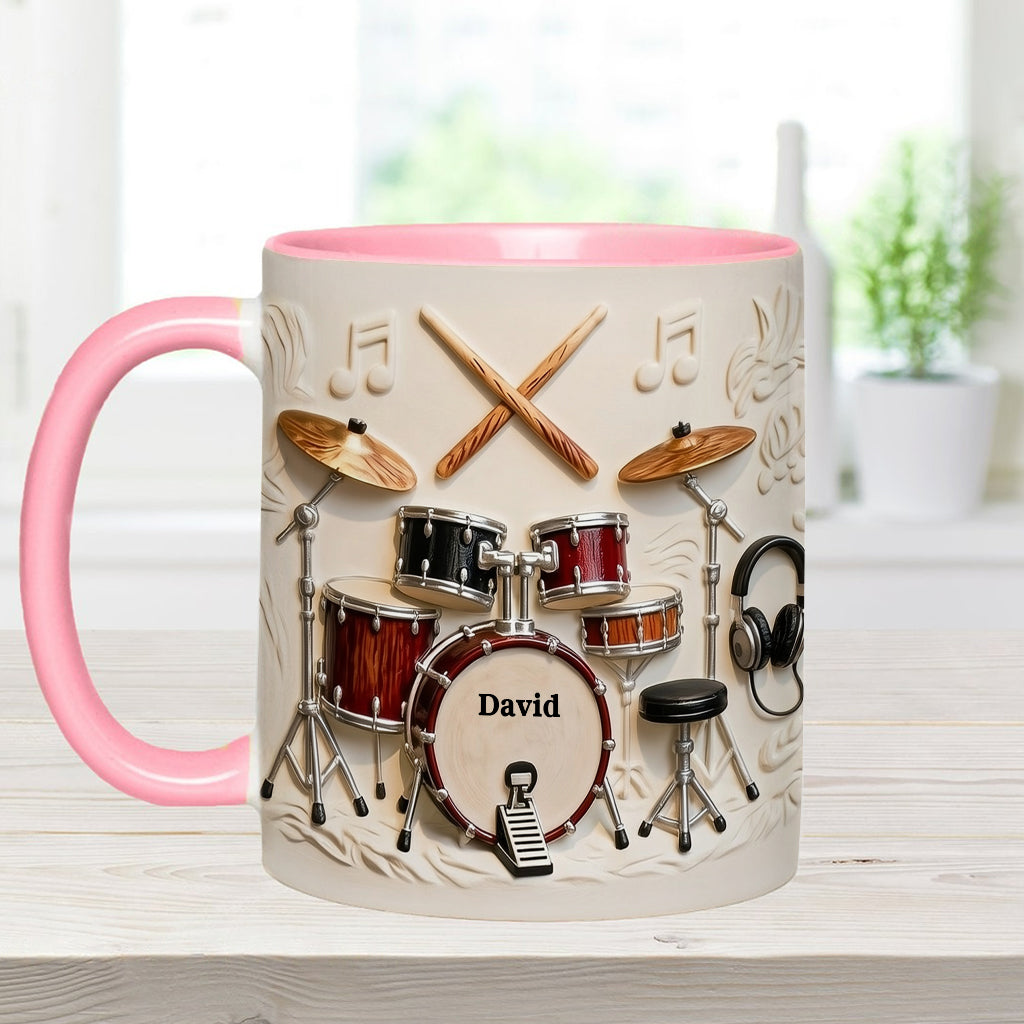 Awsome Drummer - Personalized Drummer Accent Mug & Coaster