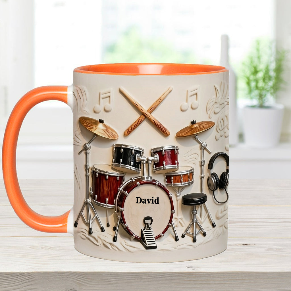 Awsome Drummer - Personalized Drummer Accent Mug & Coaster