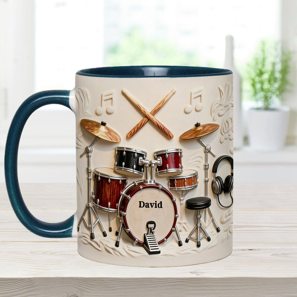 Awsome Drummer - Personalized Drummer Accent Mug & Coaster
