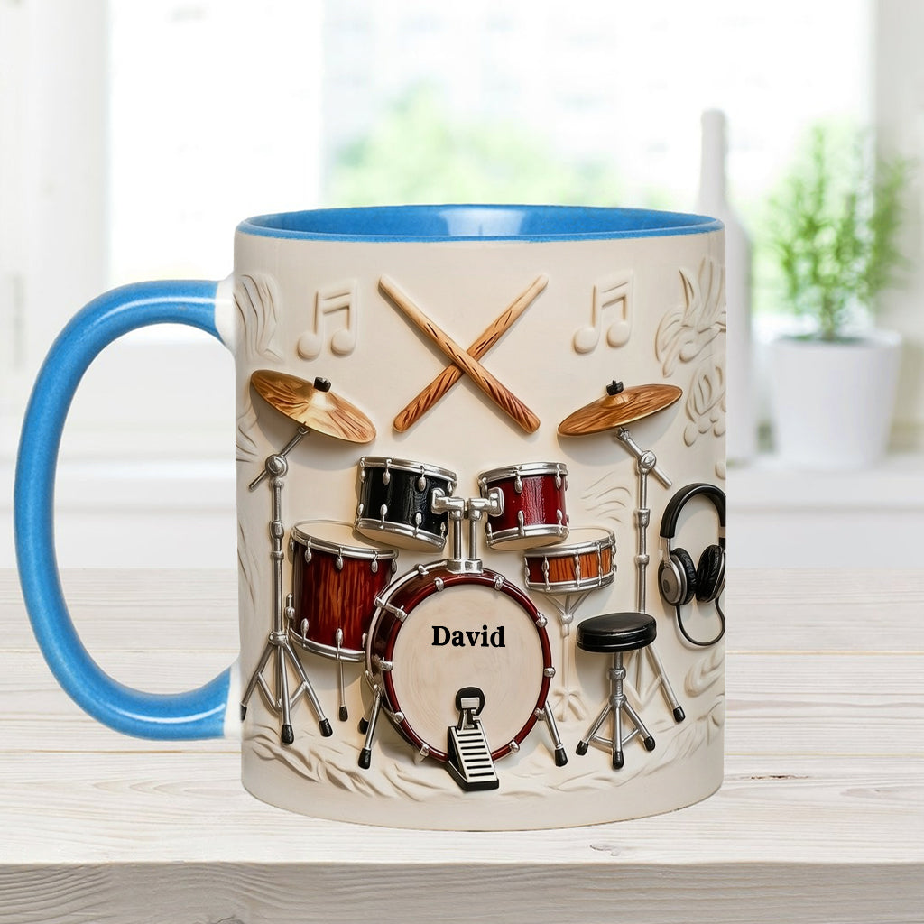 Awsome Drummer - Personalized Drummer Accent Mug & Coaster