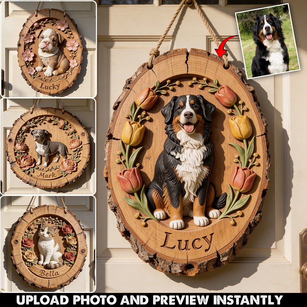 Custom Any Photo - Personalized Dog Custom Shaped Wood Sign