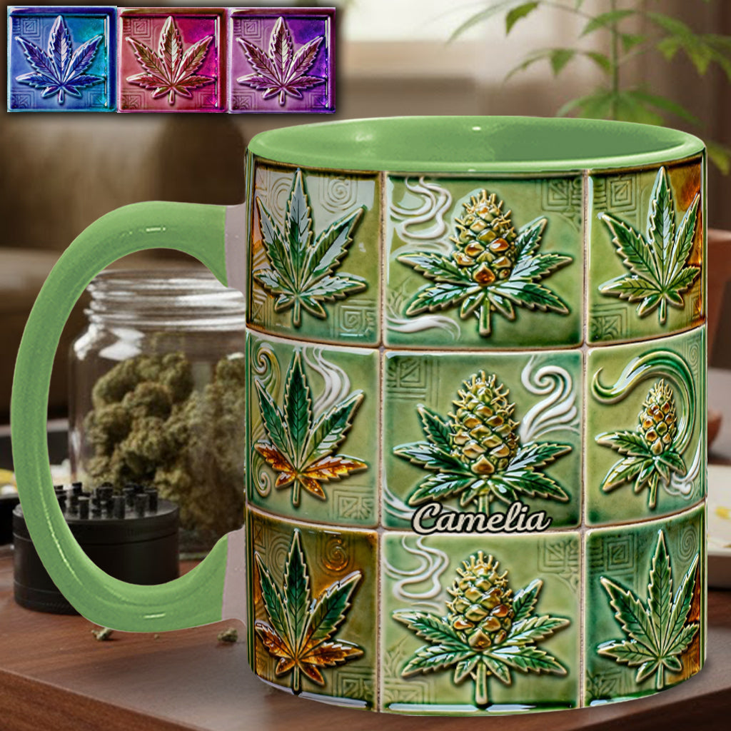 Mug personnalisé « C'est 420 quelque part » avec une touche cannabis